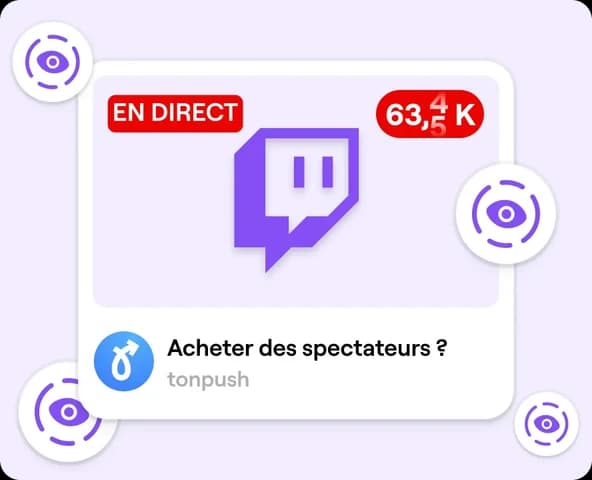 Spectateurs Twitch Live