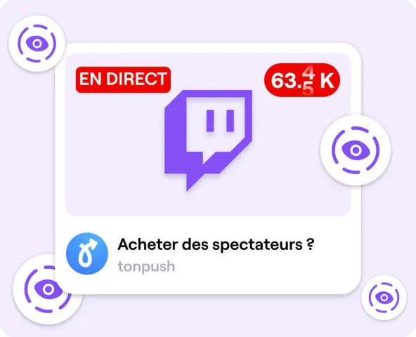Spectateurs Twitch Live
