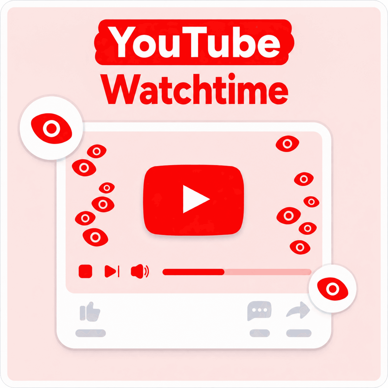 Acheter des heures de visionnage YouTube Mockup