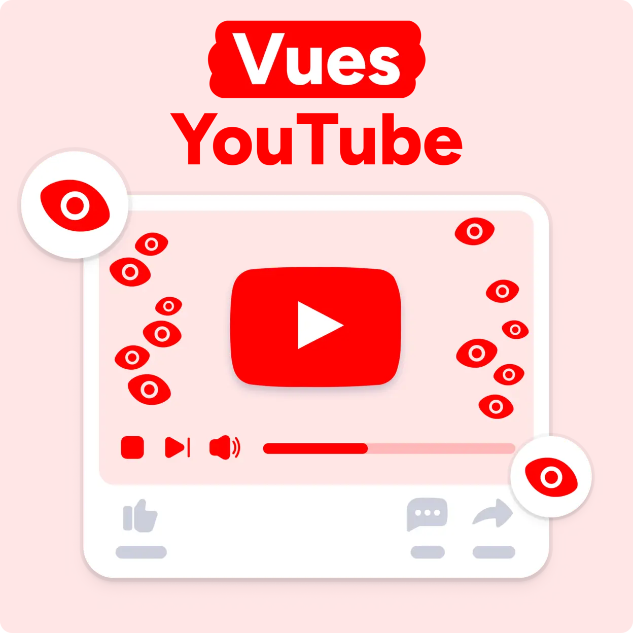 Acheter des vues YouTube Mockup