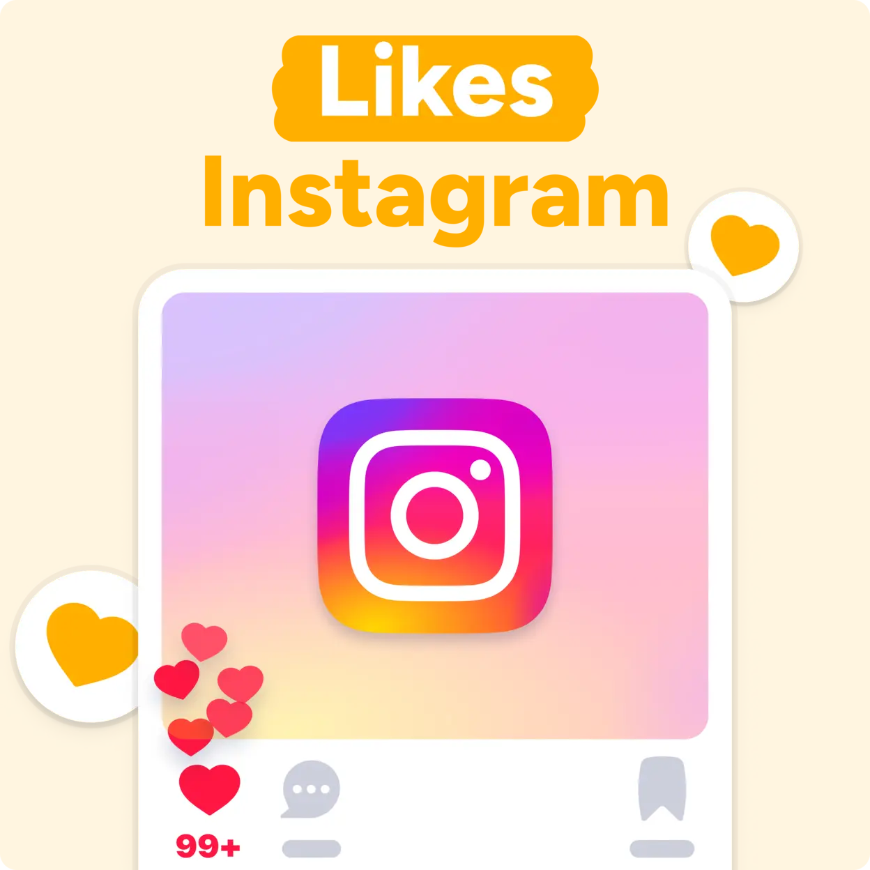 Acheter des likes Instagram Mockup