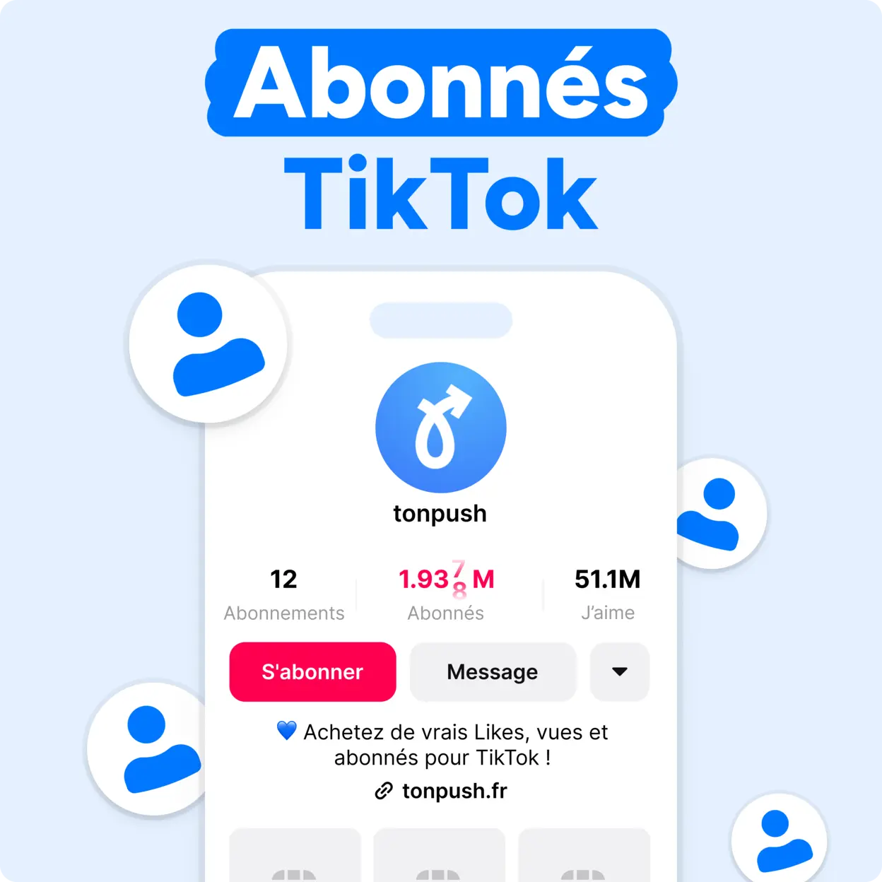 Acheter des abonnés TikTok Mockup